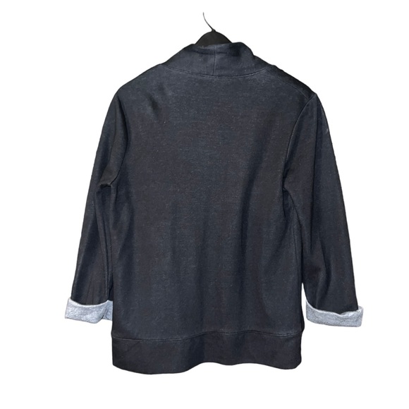 Women’s Express Sweater Blazer Black and Gray Size Medium - Picture 2 of 4